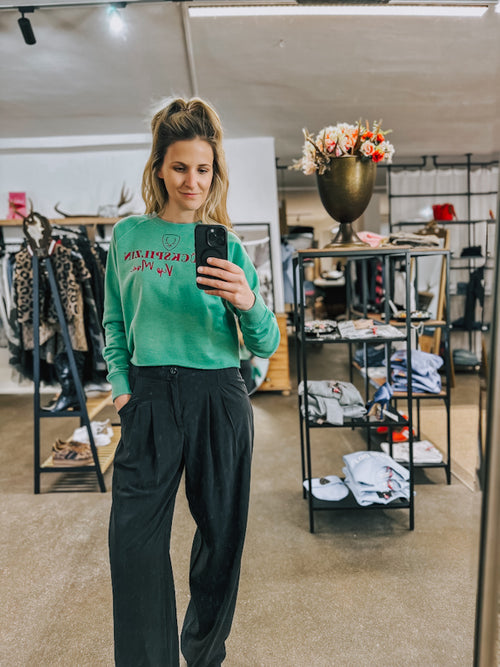 Boxy Pulli „Glückspilzin“