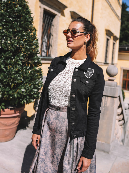 Jeansjacke „Glam Noir"