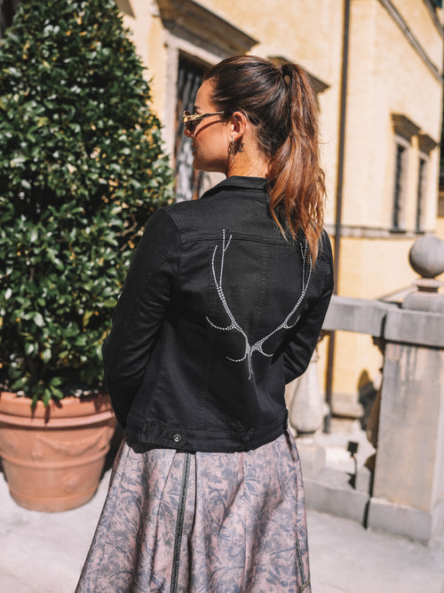 Jeansjacke „Glam Noir"
