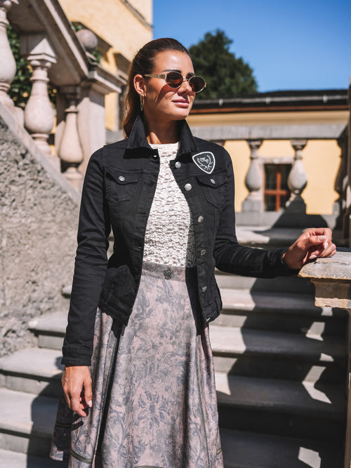 Jeansjacke „Glam Noir"