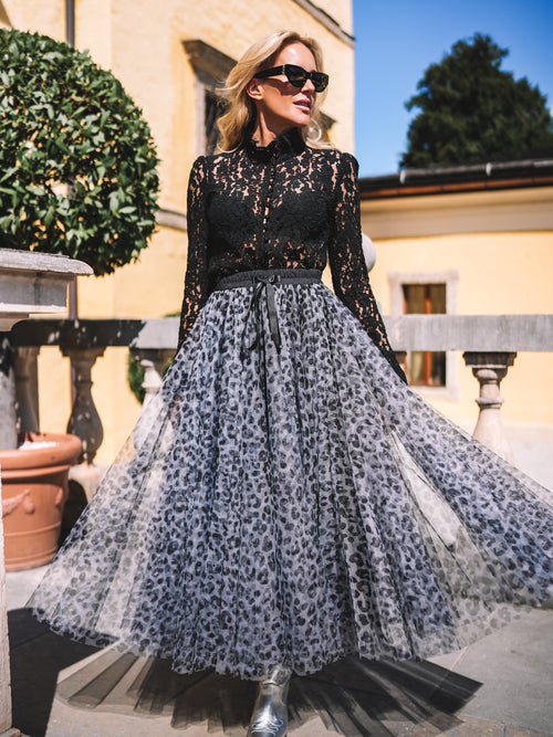 Spitzenbluse „Elegance Noir“