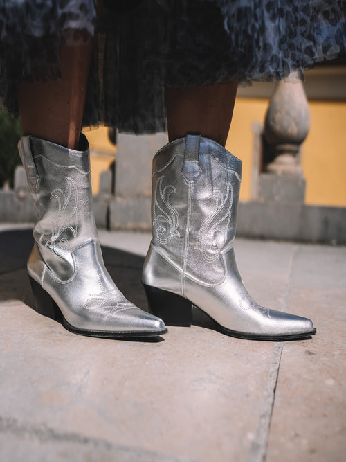 Cowgirl Boots „Silver Stardust“