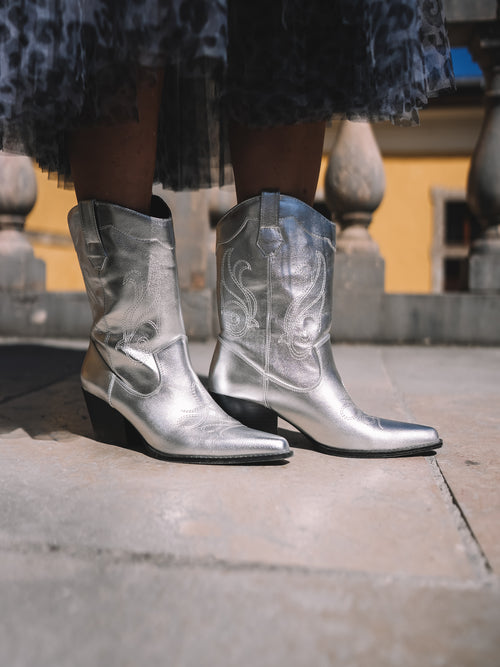 Cowgirl Boots „Silver Stardust“