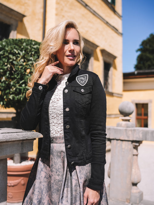 Jeansjacke „Glam Noir"