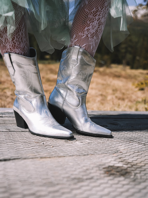 Cowgirl Boots „Silver Stardust“