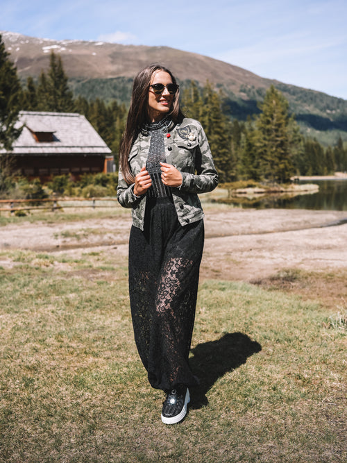 Jeansjacke „Goldrebellin"
