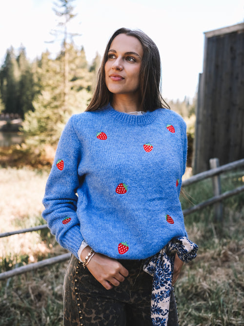 Pullover „Strawberry Blues“