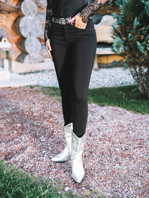 Cowgirl Boots „Silver Stardust“