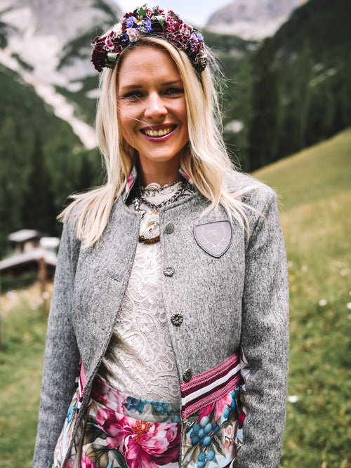 Blazer „Wilde Bergrose“