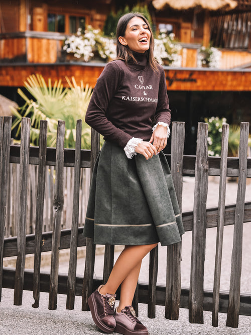 Rollkragen Pullover "Alpine Delikatesse"