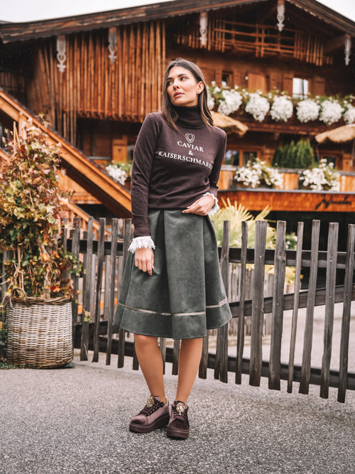 Rollkragen Pullover "Alpine Delikatesse"