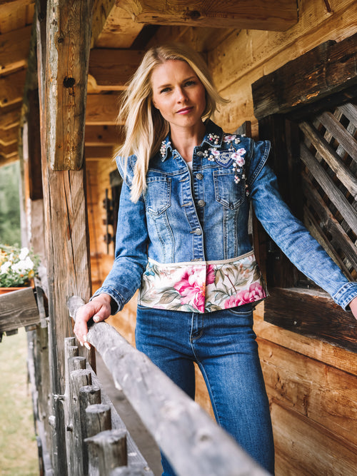 Jeansjacke „Blooming Alps“