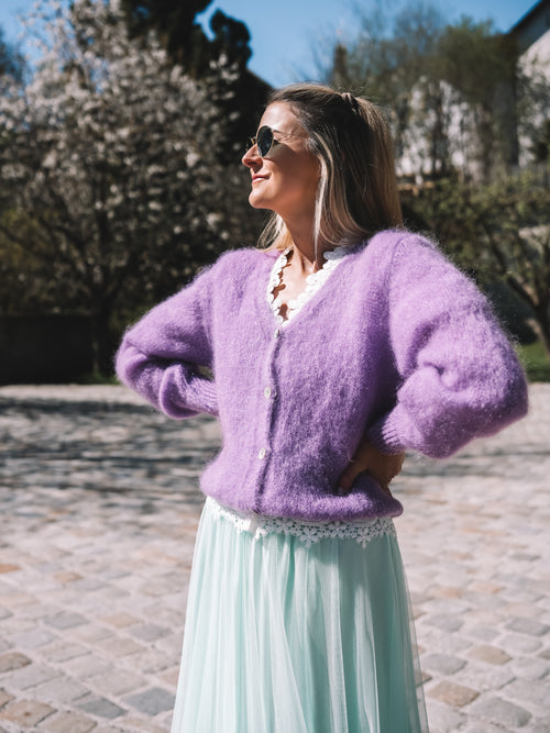 Strickjacke „Alpine Lavender“