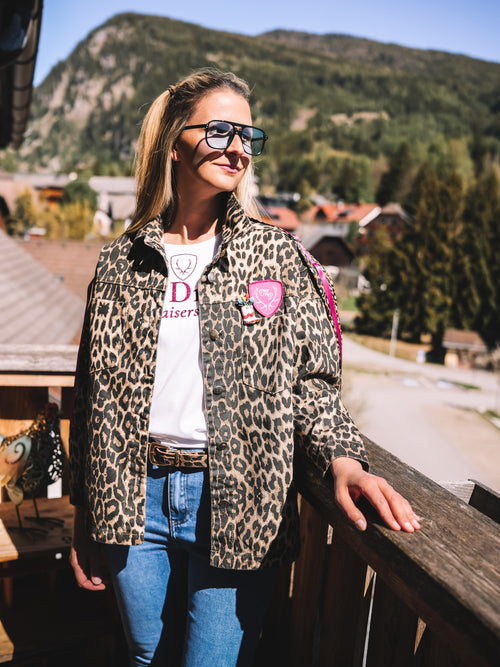 Oversized Jeansjacke „Alpine Vibes“