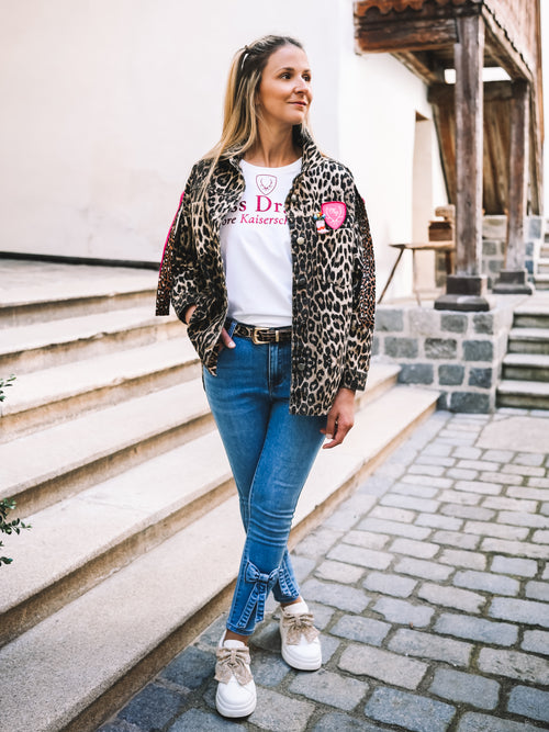 Oversized Jeansjacke „Alpine Vibes“