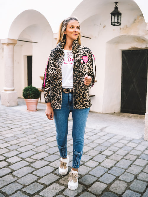 Oversized Jeansjacke „Alpine Vibes“