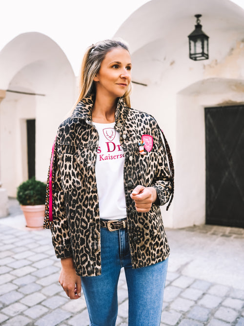 Oversized Jeansjacke „Alpine Vibes“