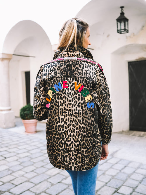 Oversized Jeansjacke „Alpine Vibes“