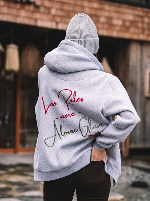 Zip Hoodie "Alpine Glam Club"