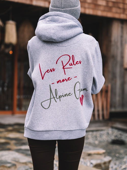 Zip Hoodie "Alpine Glam Club"