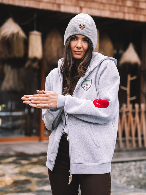 Zip Hoodie "Alpine Glam Club"