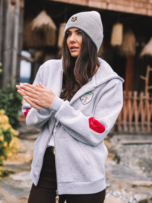 Zip Hoodie "Alpine Glam Club"