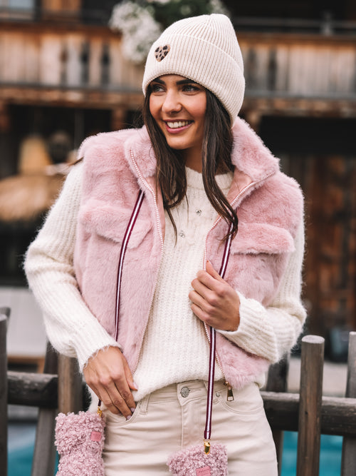 Fake Fur Weste "Rosé Allure"