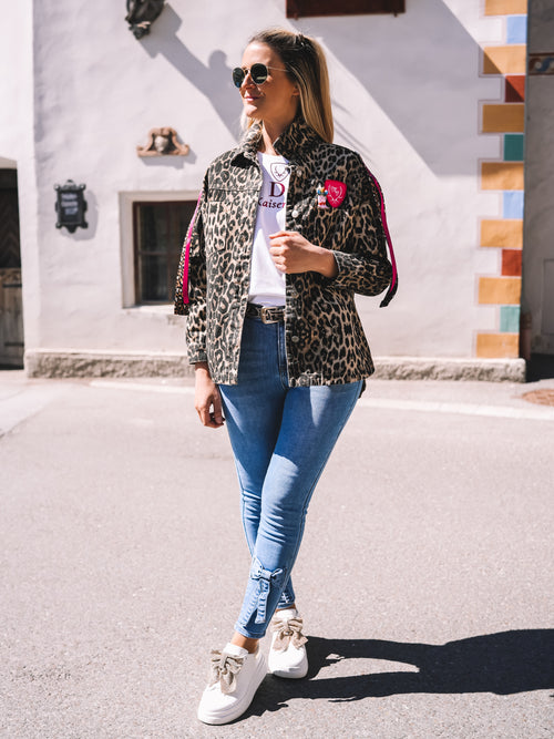 Oversized Jeansjacke „Alpine Vibes“
