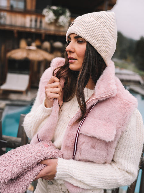 Fake Fur Weste "Rosé Allure"