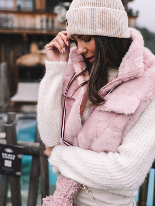 Fake Fur Weste "Rosé Allure"
