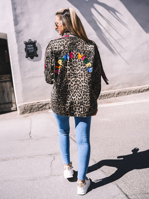 Oversized Jeansjacke „Alpine Vibes“