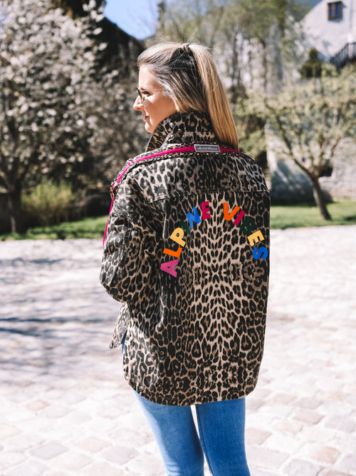 Oversized Jeansjacke „Alpine Vibes“