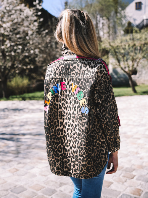 Oversized Jeansjacke „Alpine Vibes“