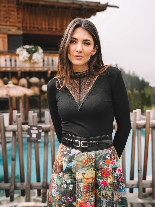 Spitzentop "Noir Allure"