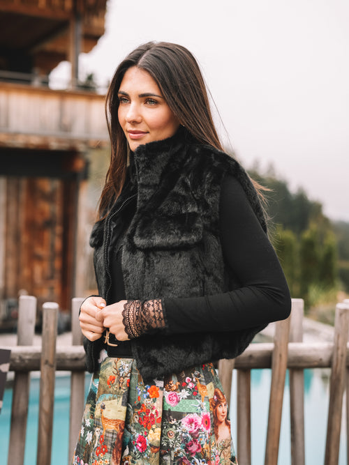Fake Fur Weste "Fur & Flair"