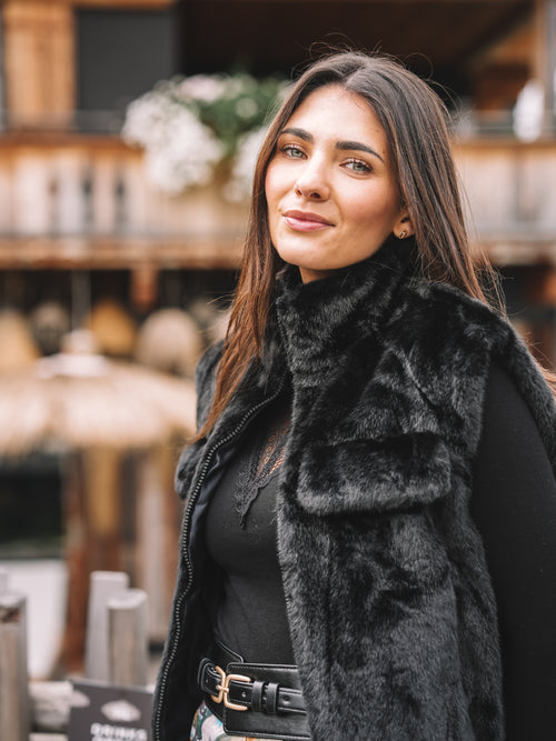 Fake Fur Weste "Fur & Flair"