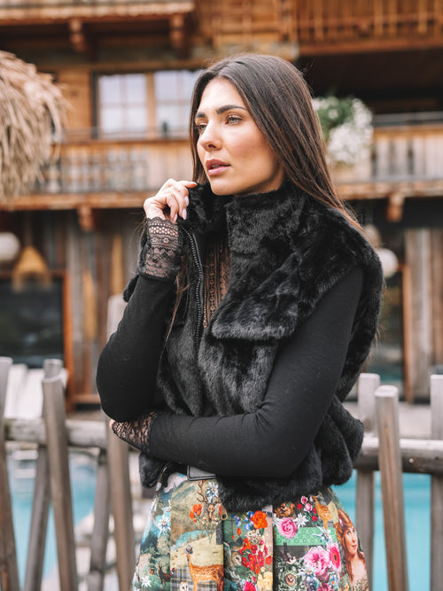 Fake Fur Weste "Fur & Flair"