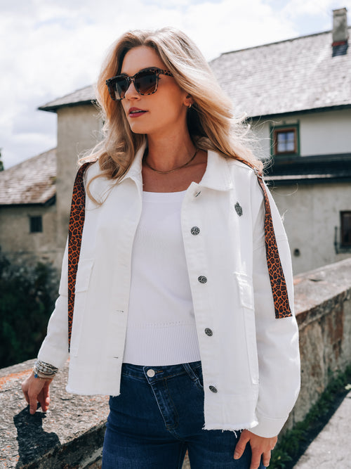 Oversized Jeansjacke "Glanz der Alpen"