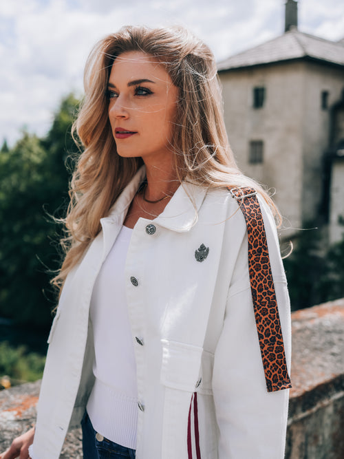 Oversized Jeansjacke "Glanz der Alpen"