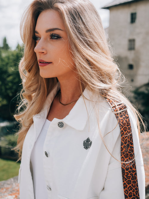 Oversized Jeansjacke "Glanz der Alpen"