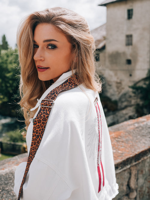 Oversized Jeansjacke "Glanz der Alpen"