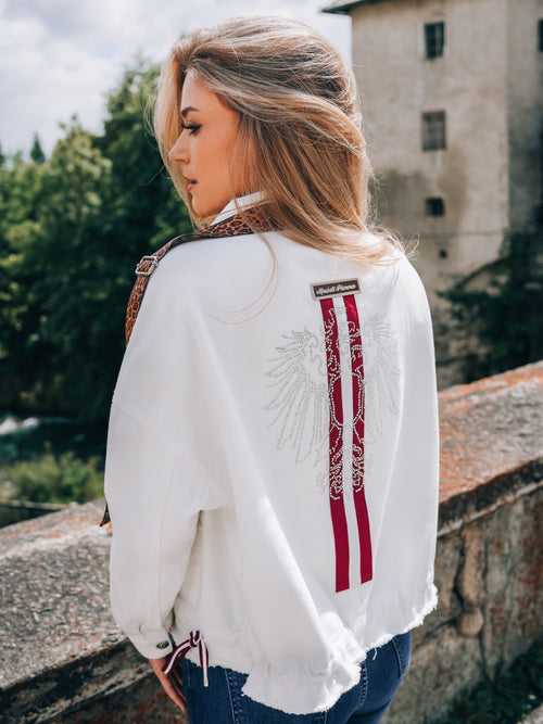 Oversized Jeansjacke "Glanz der Alpen"