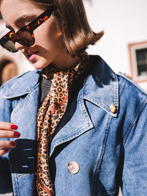 Tuch „Amber Leopard“