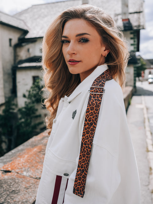 Oversized Jeansjacke "Glanz der Alpen"