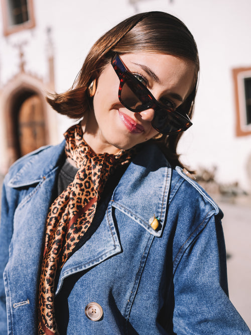 Tuch „Amber Leopard“