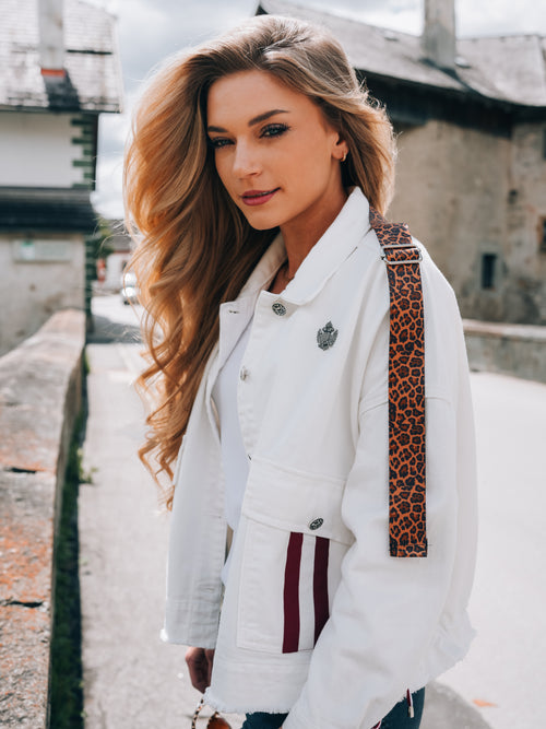 Oversized Jeansjacke "Glanz der Alpen"