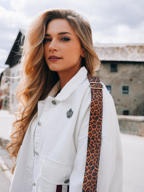 Oversized Jeansjacke "Glanz der Alpen"