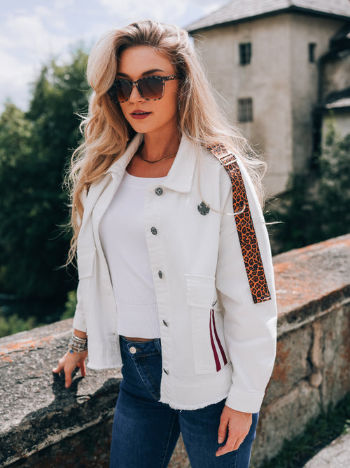 Oversized Jeansjacke "Glanz der Alpen"