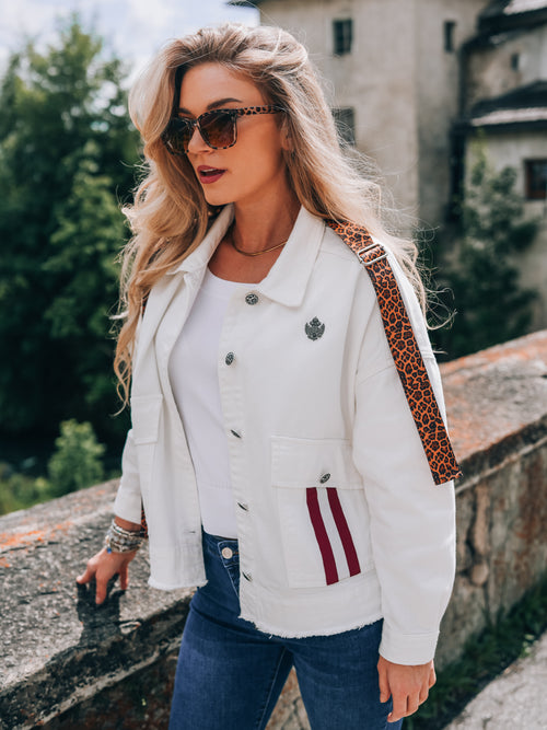 Oversized Jeansjacke "Glanz der Alpen"