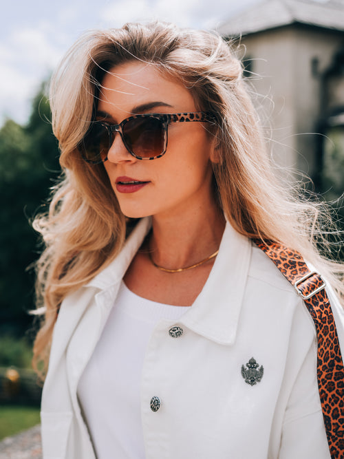 Oversized Jeansjacke "Glanz der Alpen"